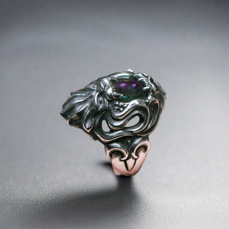 Watcher Of Helheim - Premium Sterling Silver Ring