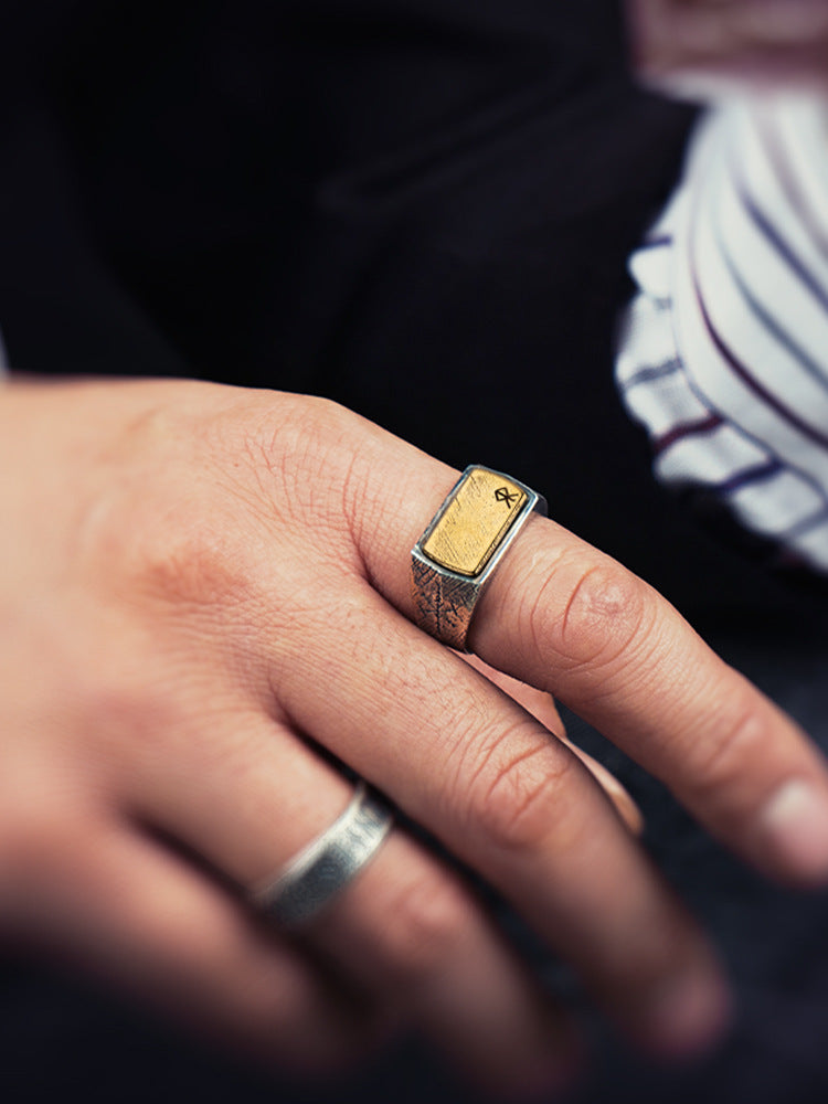 Blessings of the Runes - Sterling Silver Adjustable Rune Ring