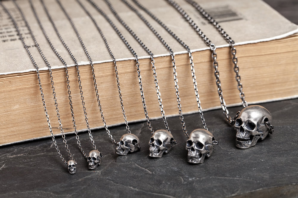 Odin's Warpath – S925 Silver Skull Pendant