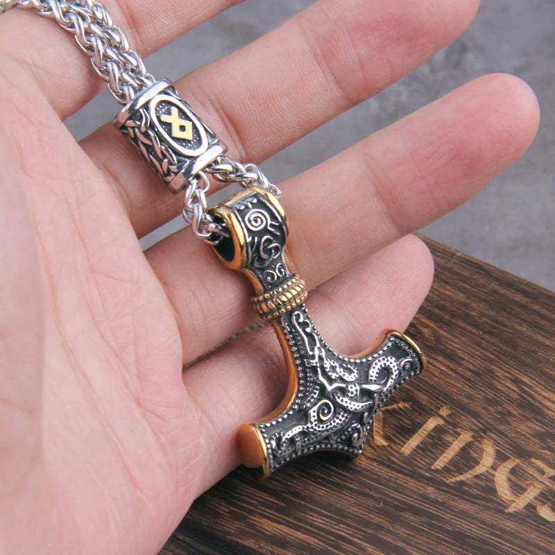 Mjölnir - Thor's Hammer Stainless Steel Necklace