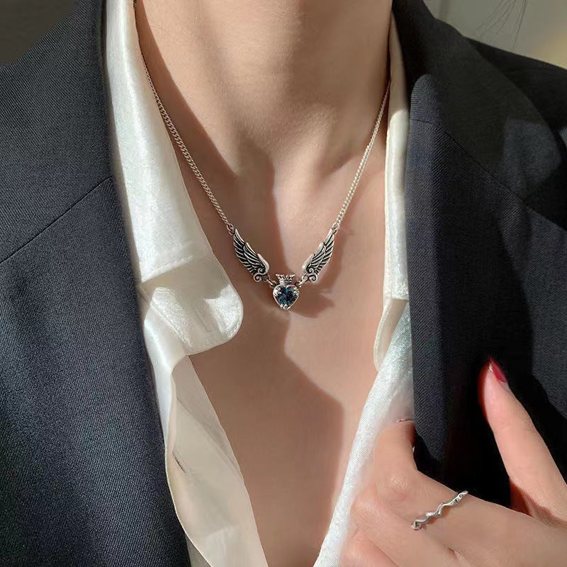 Ethereal Blessing - Metal Alloy with inlaid Crystal Necklace