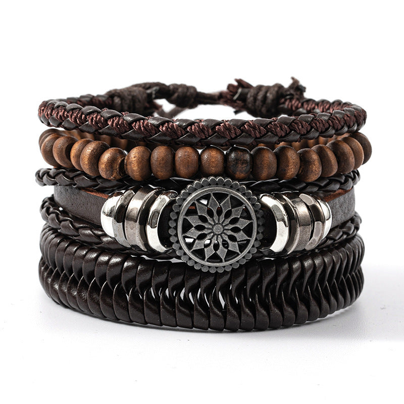 Chariot of Sól Leather Bracelet