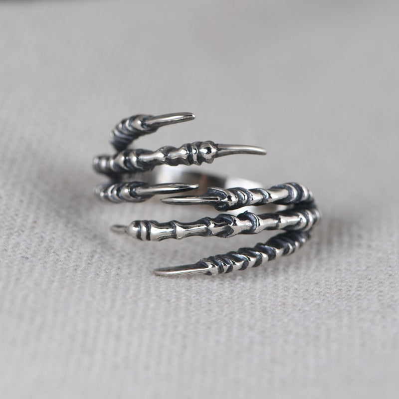 Claws Of Hel – Adjustable Silver Ring