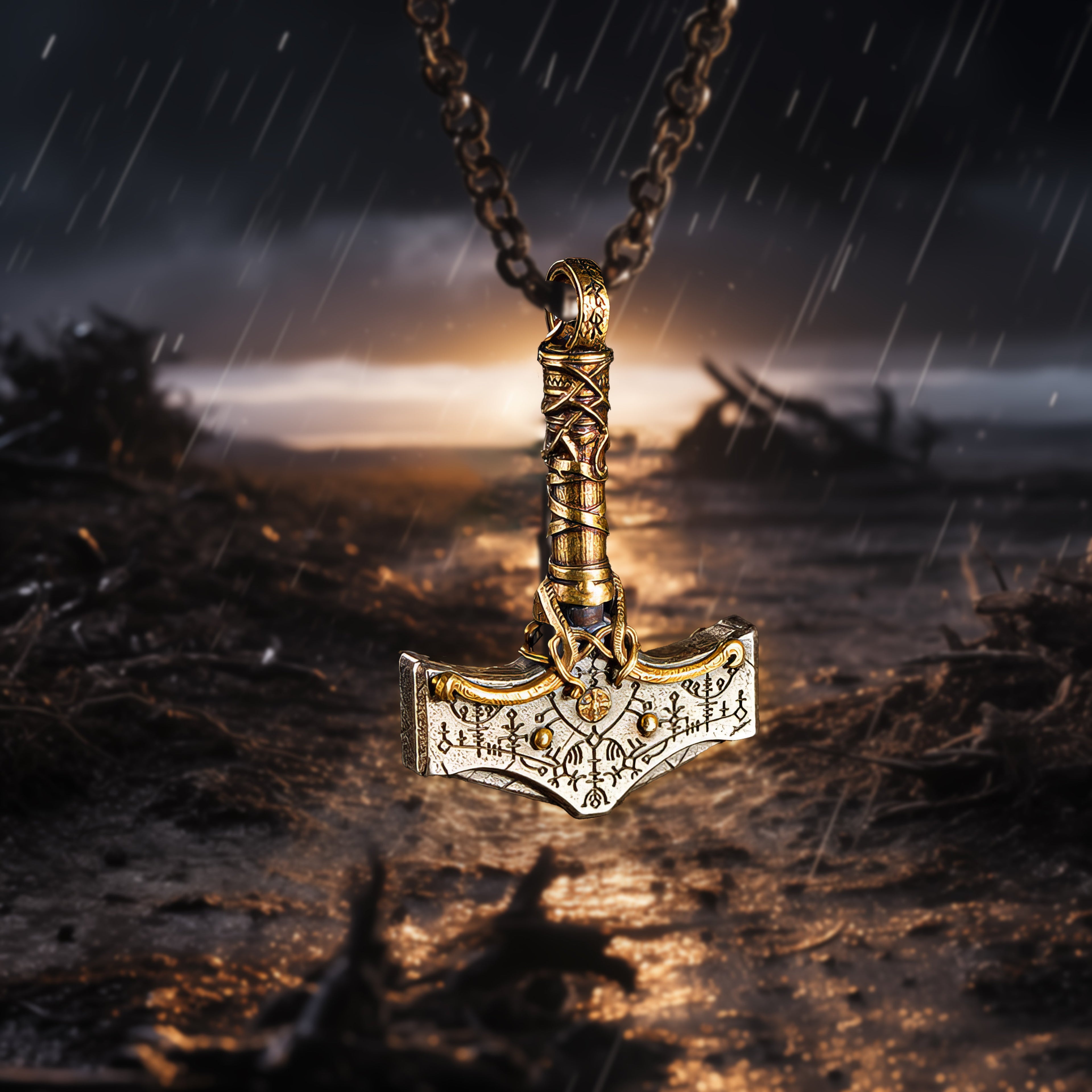 Mythic Mjölnir - Sterling Silver Necklace
