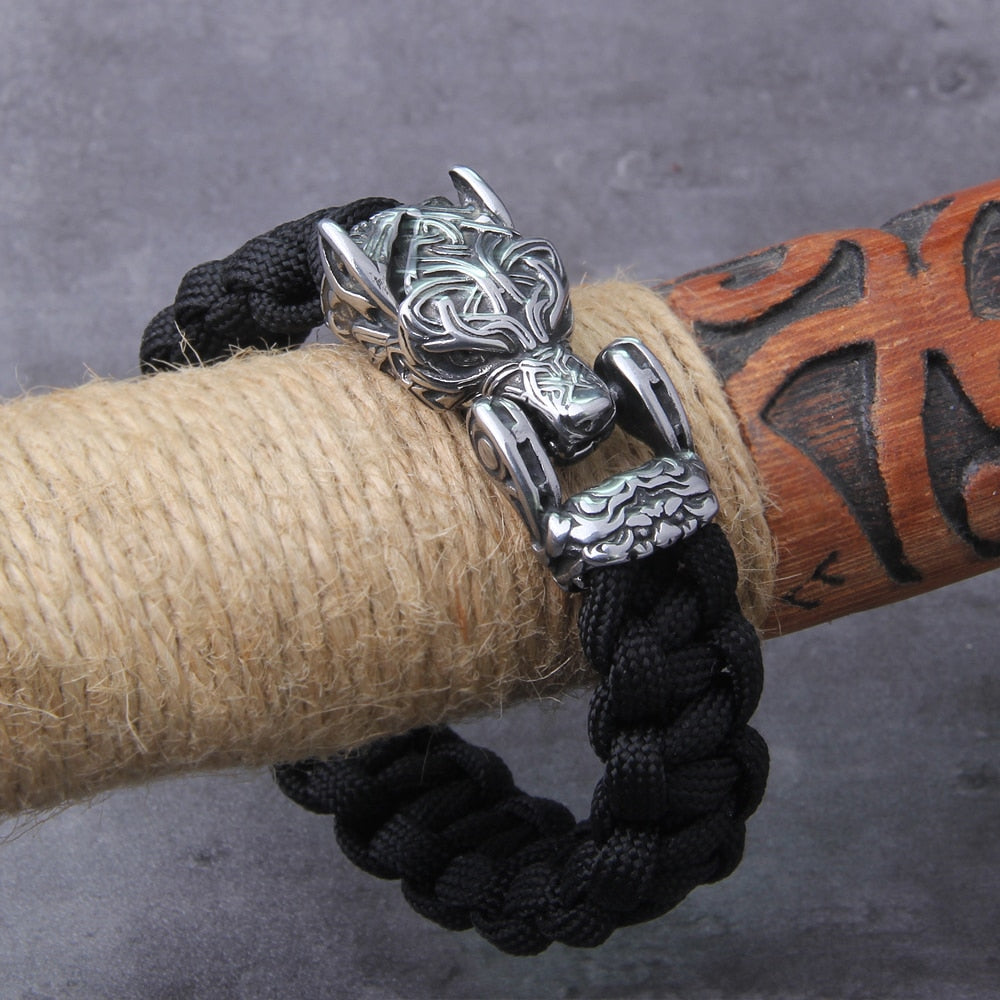The Decimator - Bungee Cord Fenrir Head Bracelet