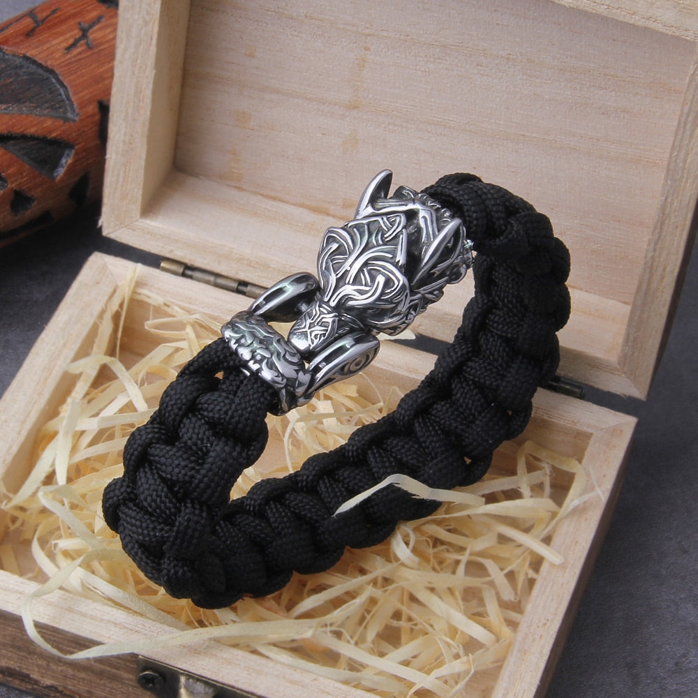 The Decimator - Bungee Cord Fenrir Head Bracelet