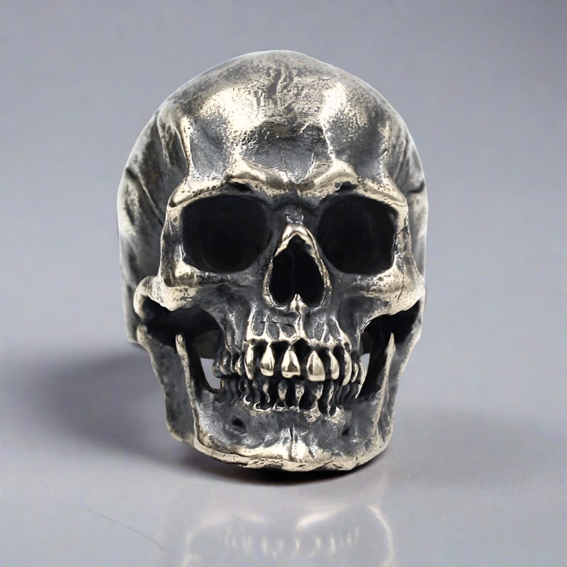 Skull Of The Rememberer - Sterling Silver Skull Ring