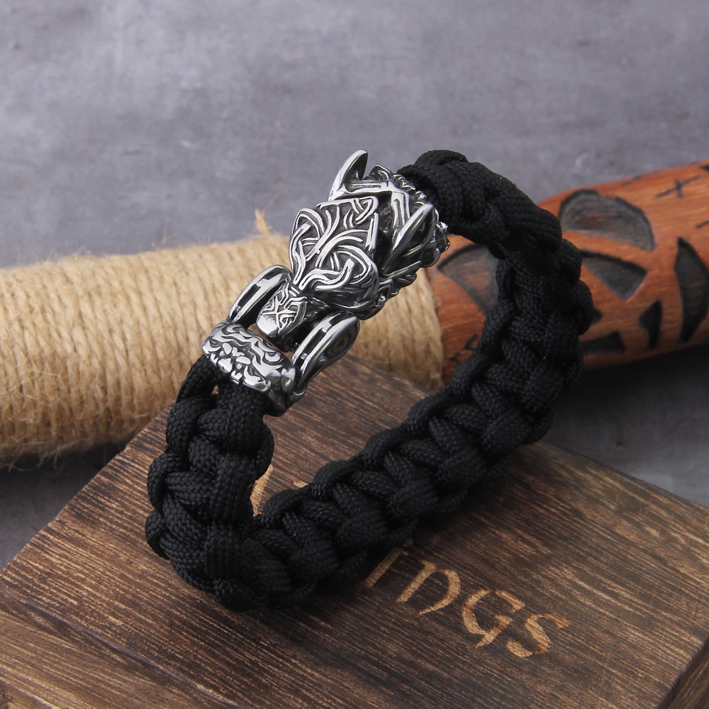The Decimator - Bungee Cord Fenrir Head Bracelet