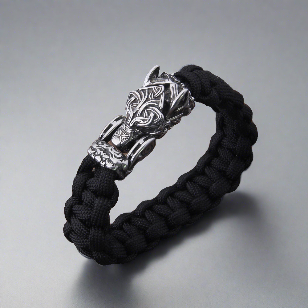 The Decimator - Bungee Cord Fenrir Head Bracelet