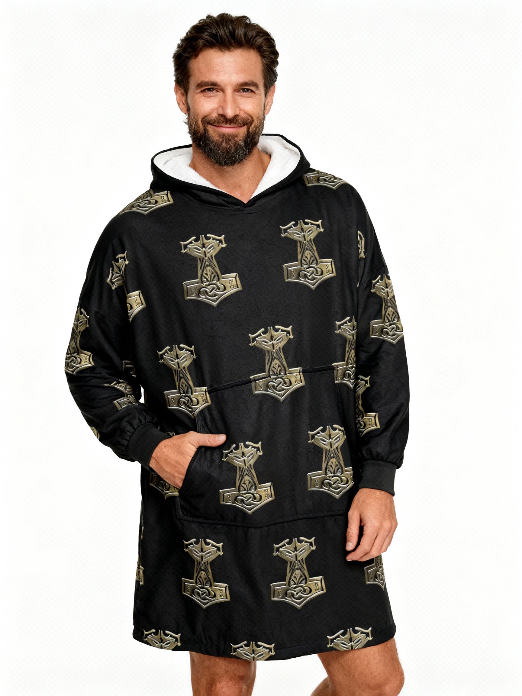 The Mighty Mjolnir - Oversized Hooded Blanket