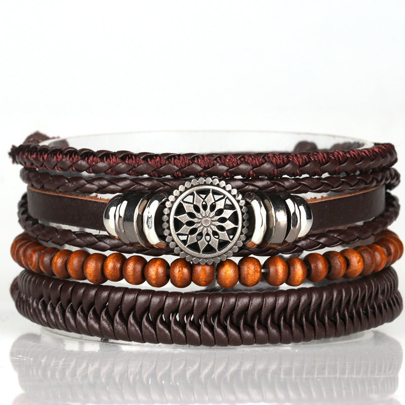 Chariot of Sól Leather Bracelet