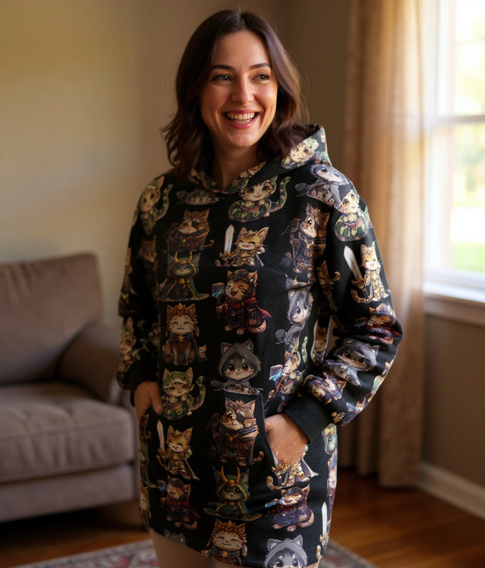 Furballs Of Asgard - Oversized Hooded Blanket