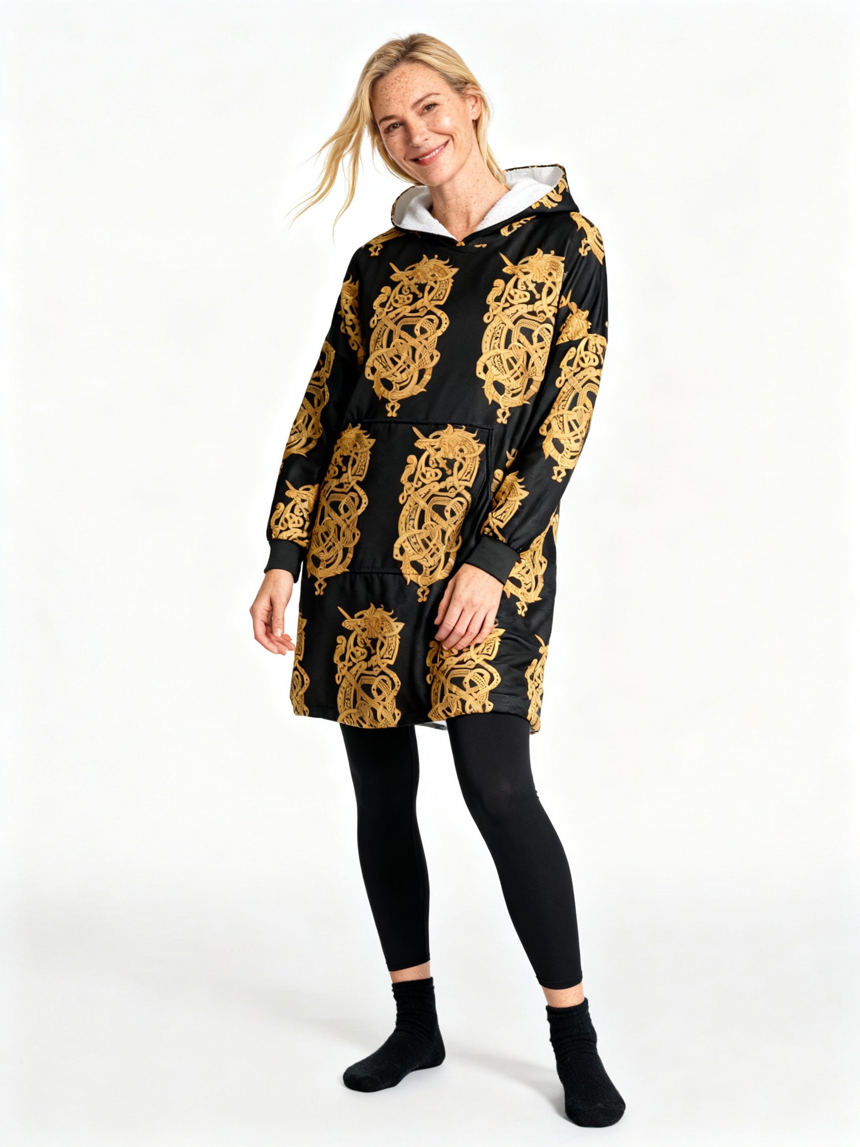 The Monstrous Fenrir - Oversized Hooded Blanket