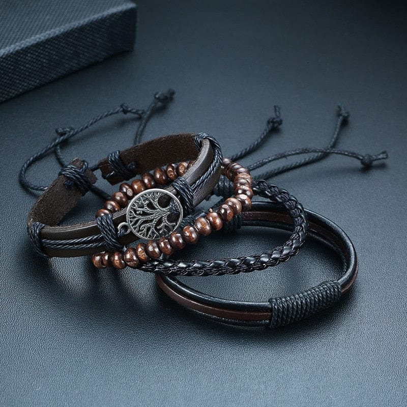 Yggdrasil - High Quality Leather Bracelet